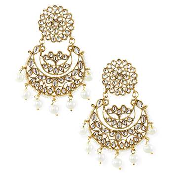 White pearl chandbali 1