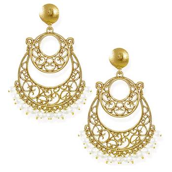 White pearl chandbali 1