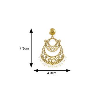 White pearl chandbali 4