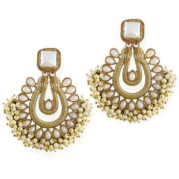 White pearl chandbali 1