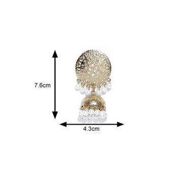 White pearl jhumkas 4