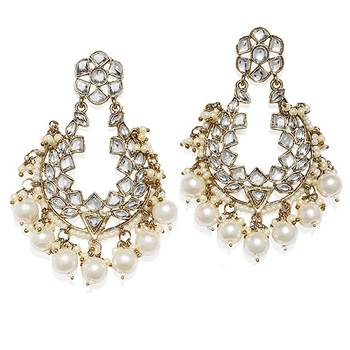 White pearl chandbali 1