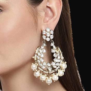 White pearl chandbali 2