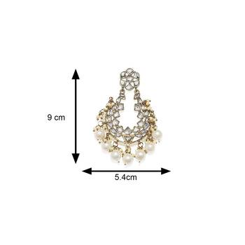 White pearl chandbali 4