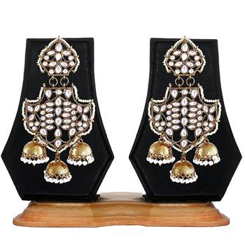 White pearl jhumkas 3