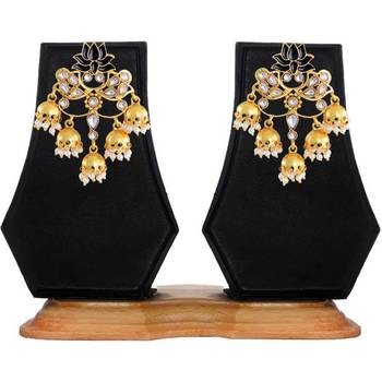 Black pearl jhumkas 3