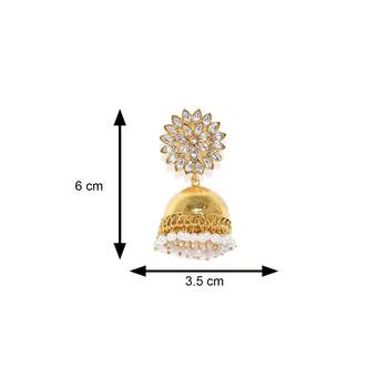 White pearl jhumkas 4
