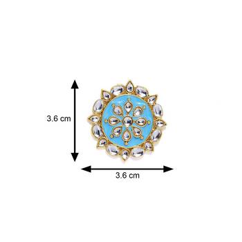 Blue pearl studs 4