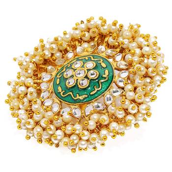 Green pearl rings 2