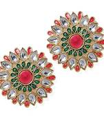 Multicolor pearl studs