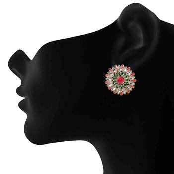 Multicolor pearl studs 2