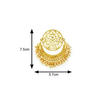 White pearl chandbali 4
