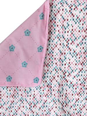 NEUDIS By Dhrohar Soft Single Bed Reversible Microfibre Printed Comforter for AC Room -  250 GSM - Pink 4