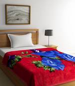NEUDIS By Dhrohar Super Soft Warm Mink 720 GSM Single Bed Blankets for Winters  - (2.5 KG) - Red