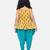 Jaipuri Print Pure Cotton Dhoti Top For Baby Girls- Yellow