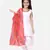 Silk Kurti Dhoti With Leheriya Dupatta For Girls-White
