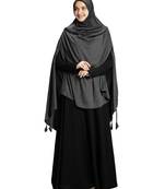Mehar Hijab Women's Modestly Stylish Ulema Drip Drop Hijab Grey
