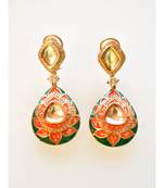 Hand Painted Kundan Earring