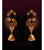 Statement Golden Earring in beautiful Meenakari Work