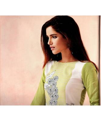 green crepe rayon party-wear-kurtis 4
