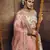Mesmerizing Off-white colored gota, zarkan, thread and dori embroidered georgette fabric wedding Lehenga for bride