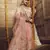 Mesmerizing Off-white colored gota, zarkan, thread and dori embroidered georgette fabric wedding Lehenga for bride