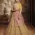 Yellow Zari, Sequins and Thread embroidered organza Semi Stitched bridal lehenga