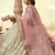 White embroidered georgette semi stitched lehenga