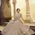 Light-brown Gota, Zarkan with thread embroidered georgette Semi Stitched bridal lehenga