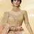 Golden embroidered silk Semi Stitched bridal lehenga