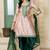 Light-pink plain satin salwar