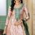 Light-pink plain satin salwar