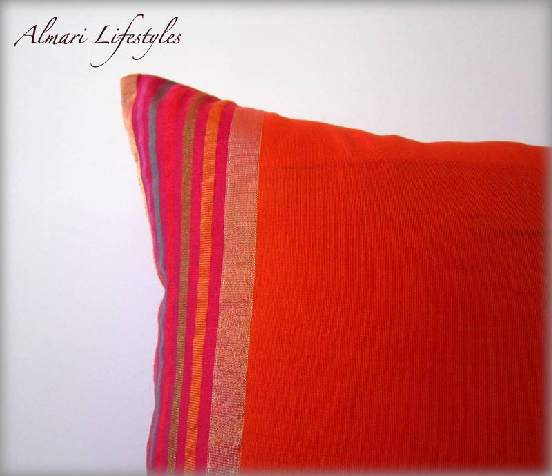 Chanderi Cotton Cushion Cover