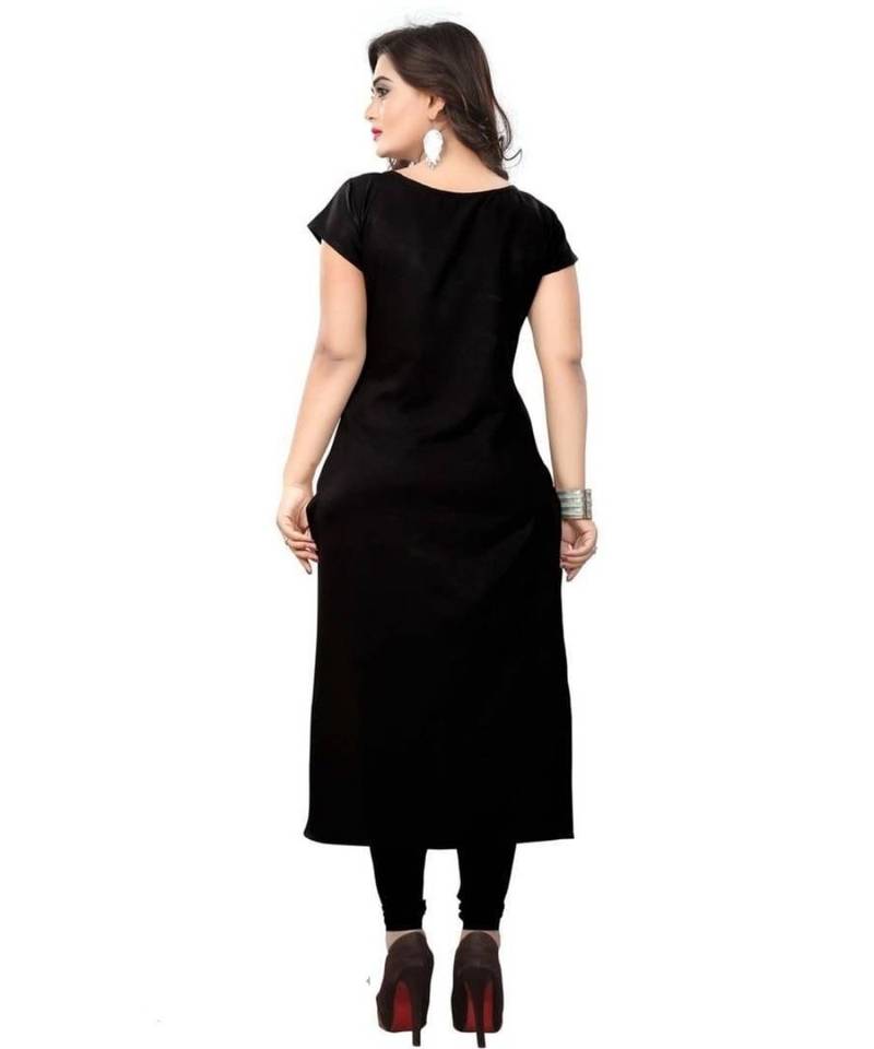 multicolor printed crepe kurti