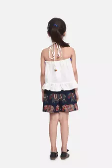 GRite Pure Cotton Top With Printed Shorts