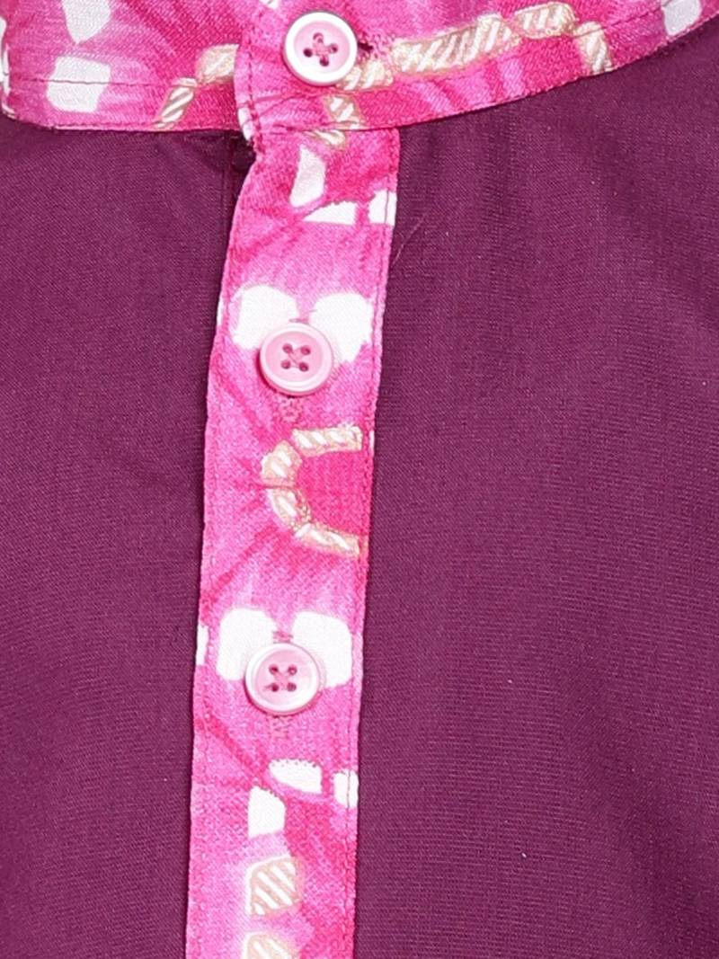 Pink Shibori Print Dhoti Kurta For Boys