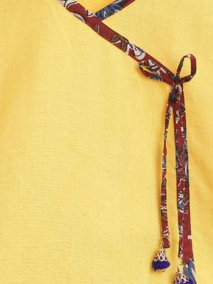 Maroon Sanganeri Print Cambric cotton Skirt Top 4