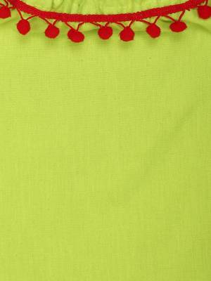 Green Infant Adjustable Cotton Jhabla 3