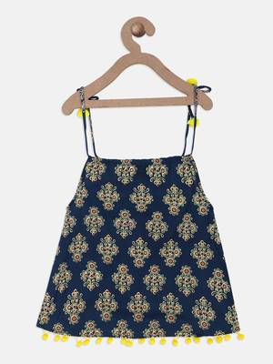 Indigo Infant Adjustable Cotton Jhabla 1