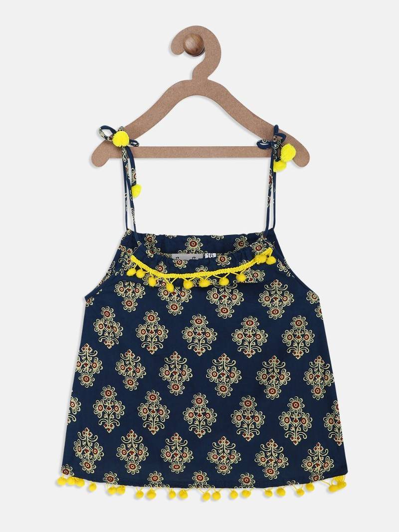 Indigo Infant Adjustable Cotton Jhabla