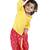 Yellow Front Open Full Sleeve Infant Dhoti Kurta