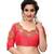 Gajari Embriodered Phantom Silk Designer Blouse Piece.
