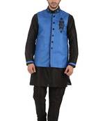 black art silk kurta pyjama