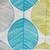 Cyan Blue Be Wangle Leaves Printed Reversible Double Bed Dohar AC Blanket