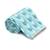 Cyan Blue Be Wangle Leaves Printed Reversible Double Bed Dohar AC Blanket