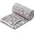 Blue Be Wangle Leaves Printed Reversible Double Bed Dohar AC Blanket