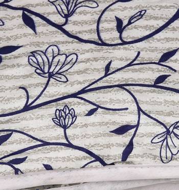 Blue Be Wangle Leaves Printed Reversible Single Bed Dohar AC Blanket 2