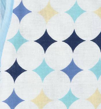 Blue Be Wangle Geometric Printed Reversible Single Bed Dohar AC Blanket 6
