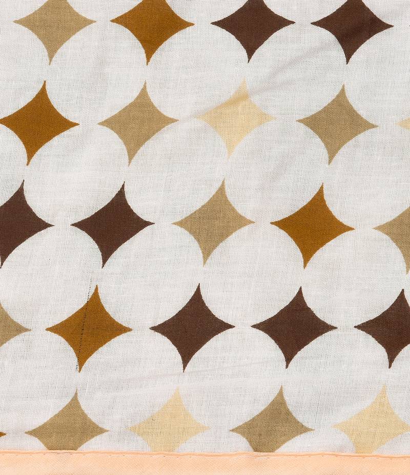 Brown Be Wangle Geometric Printed Reversible Single Bed Dohar AC Blanket