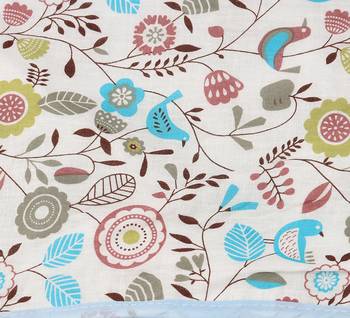 Blue Be Wangle Floral Printed Reversible Single Bed Dohar AC Blanket 2